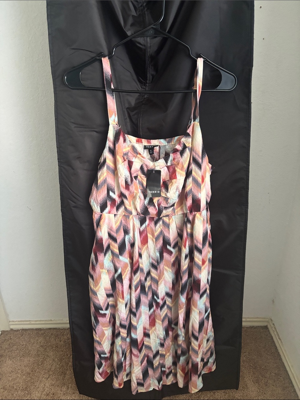 torrid Multi-Color Chevron Spaghetti Strap Dress